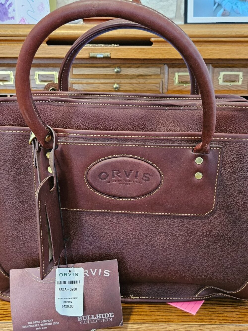 Orvis Bullhide Xtra Capacity Briefcase-Brand New, Never Used